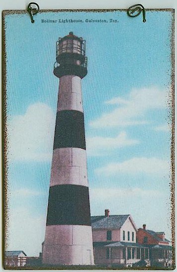 Bolivar Point TX Lighthouse Peg Hanger - Click Image to Close