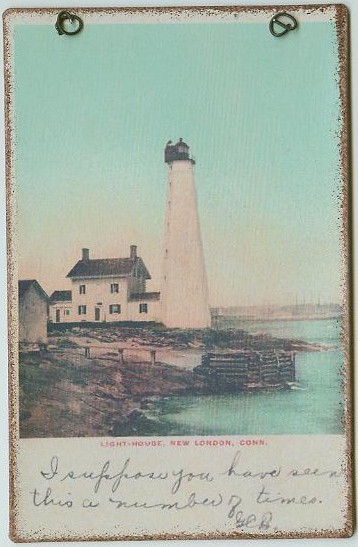 New London CT Lighthouse Peg Hanger - Click Image to Close