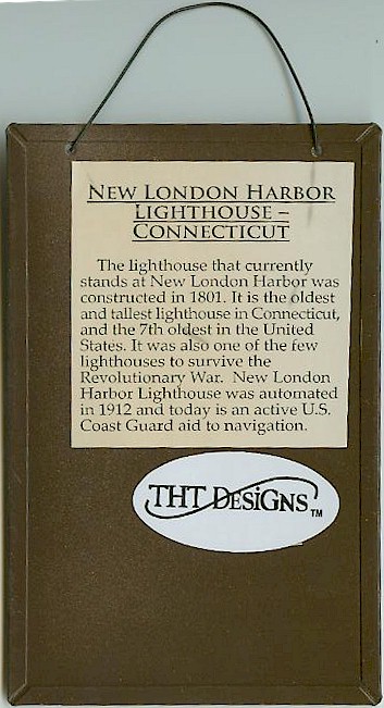 New London CT Lighthouse Peg Hanger - Click Image to Close