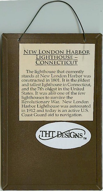 New London CT Lighthouse Peg Hanger