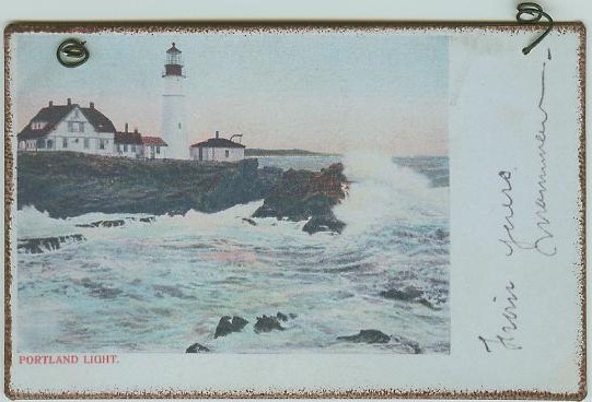 Portland Head ME Lighthouse Peg Hanger - Click Image to Close