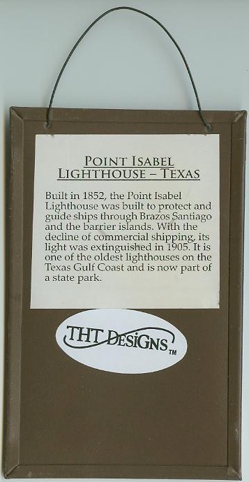 Point Isabel TX Lighthouse Peg Hanger - Click Image to Close