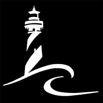 Cape Hatteras Lighthouse Wave Decal - Click Image to Close