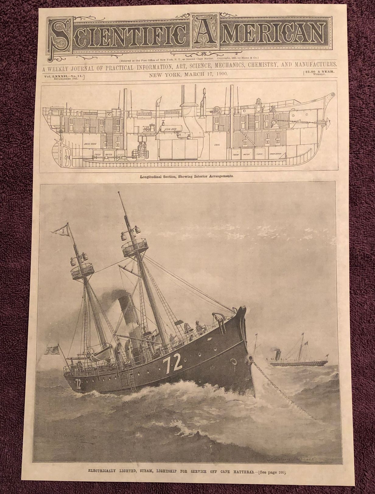 Lightship Scientific American Print (Reproduction) - Click Image to Close