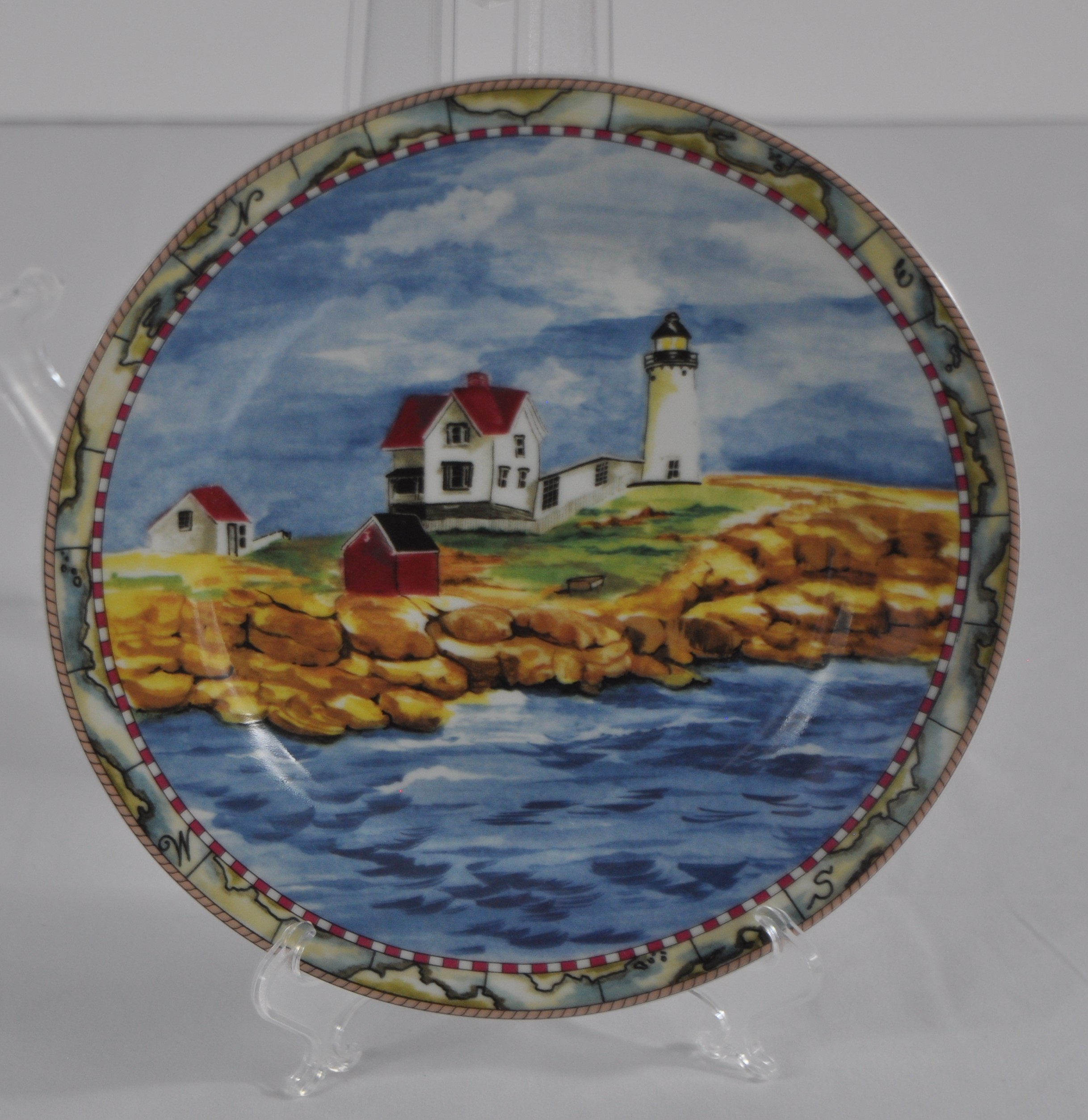 Cape Neddick "Nubble" Light, ME 8-Inch Collector Plate - Click Image to Close